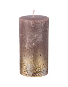 Свеча столбик Rustic 15х6 см цвет песочный Bronco