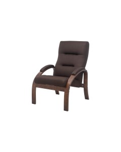 Кресло Лион 80360266 темно коричневый орех текстура Hoff
