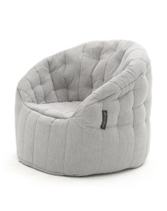 Бескаркасное кресло Butterfly Sofa Keystone Grey светло серый Ambient lounge