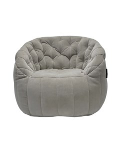 Бескаркасное кресло aLounge Butterfly Sofa Tundra Spring велюр светло серый Ambient lounge