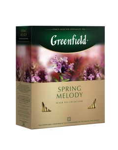 Чай Spring Melody Мелодия весны 100 пак 2 уп Greenfield