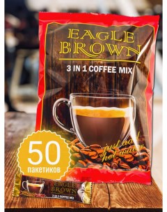 Кофе 3 в 1 Eagle Brown стики 50 шт по 18 г Красная волна