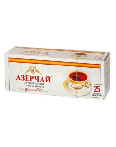 Черный чай с бергамотом 25 пак х 2 г Azercay tea