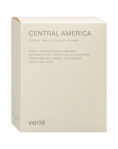 Кофе Центральная Америка молотый в дрип пакетах моно 6 штук Verle