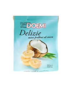 Печенье кольцо песочное с кокосом 300 г Doemi
