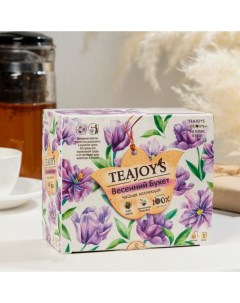 Чай черный и зеленый TeaJoy S Весенний букет пакетированный 50 2 г Nobrand