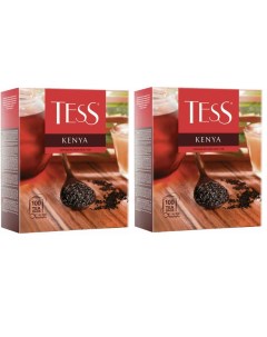 Чай Kenya черный 100 пакетиков в конвертах по 2 г 2 уп Tess