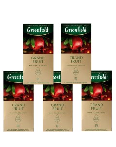 Чай Grand Fruit черный гранат розмарин 25 пак 5 уп Greenfield