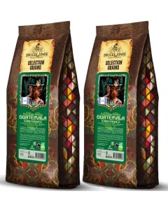 Набор Кофе в зернах Guatemala Броселианде Гватемала 1 кг 2 шт Broceliande