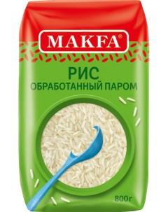 Рис длиннозерный Макфа пропар 800г 6 уп