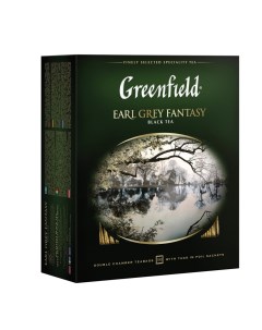 Чай Earl Grey Fantasy 100 пак 2 уп Greenfield