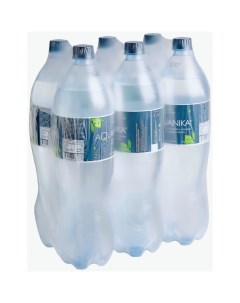 Вода питьевая газированная 6 бутылок по 1 5 л Aquanika