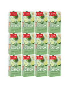 Чай Get Detox зеленый с пряностями и цитрусом 20 пакетиков 12 уп Tess