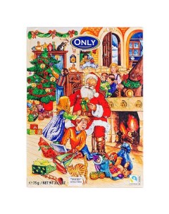 Шоколад Рождественский календарь молочный 75 г Only