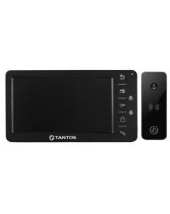Комплект видеодомофона Amelie SD черный и iPanel 2 черная Tantos