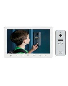 Комплект видеодомофона Amelie HD Slim SE белая и iPanel 2 HD белая Tantos