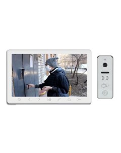 Комплект видеодомофона Prime HD SE белый и iPanel 2 WG белая EM HD Tantos