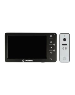Комплект видеодомофона Amelie HD черный и iPanel 2 HD белая Tantos