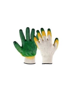 Резиновые хозяйственные перчатки ЛОТОС с хлопковым напылением 8М 50762000 002 Факел