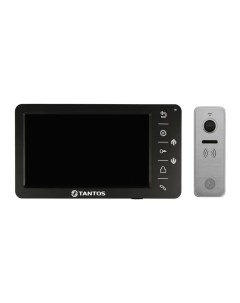 Комплект видеодомофона Amelie HD черный и iPanel 2 HD Metal Tantos