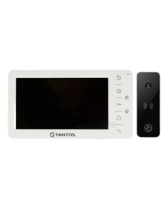 Комплект видеодомофона Amelie HD белый и iPanel 2 HD черная Tantos