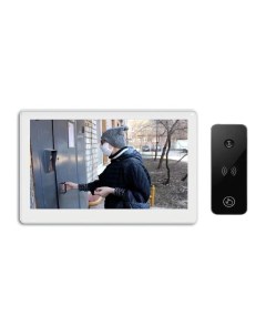 Комплект видеодомофона NEO HD SE белый и iPanel 2 HD черная Tantos