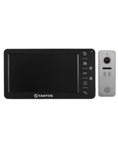 Комплект видеодомофона Amelie SD черный и iPanel 2 Metal Tantos