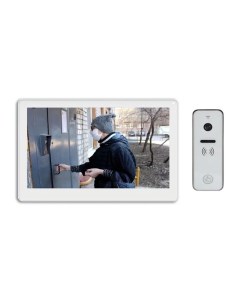 Комплект видеодомофона NEO HD SE белый и iPanel 2 HD белая Tantos