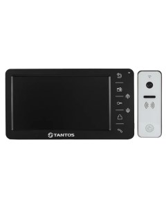Комплект видеодомофона Amelie SD черный и iPanel 2 белая Tantos