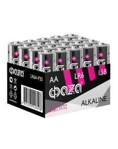 Алкалиновая батарейка LR 6 Alkaline Pack 20 5028098 Фаza