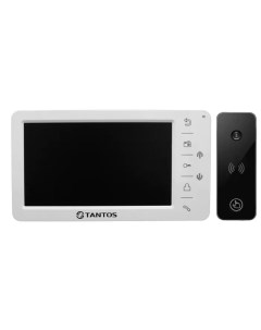 Комплект видеодомофона Amelie SD белый и iPanel 2 черная Tantos
