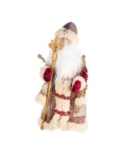 Новогодняя фигурка Дед мороз в шубе с мелодией 40 см 1 шт Sote toys