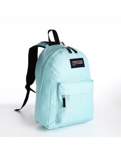 Рюкзак молодежный из текстиля на молнии наружный карман цвет голубой Nobrand