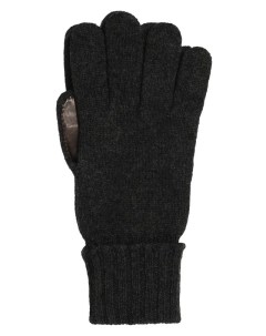 Кашемировые перчатки с кожаной отделкой Inverni