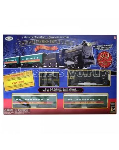 Железная дорога North Pole Express Trein Set 29 деталей Eztec