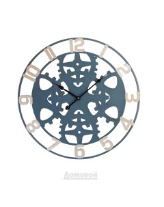 Часы металлические с крупным часовым маханизмом Home decor