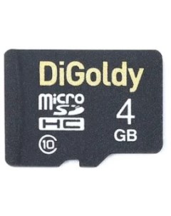 Карта памяти MicroSDHC 4GB DG004GCSDHC10 W A AD Class 10 без адаптера Digoldy