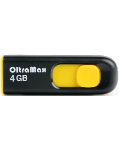 Накопитель USB 2 0 4GB OM 4GB 250 Yellow 250 жёлтый Oltramax