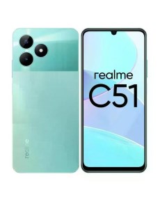 Смартфон realme C51 4 128 ГБ RMX3830 зелёный C51 4 128 ГБ RMX3830 зелёный Realme