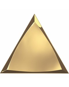 Керамическая плитка Evoke Traingle Channel Gold Glossy 218368 настенная 15х17 см Zyx