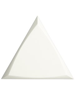 Керамическая плитка Evoke Triangle Channel White Matt 218249 настенная 15х17 см Zyx