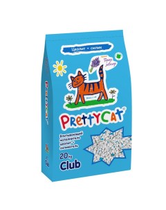 Наполнитель для кошачьего туалета Naturel впитывающий с лавандой 20кг CLUB Prettycat