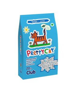Наполнитель для кошачьего туалета Naturel впитывающий с алоэ 20кг CLUB Prettycat
