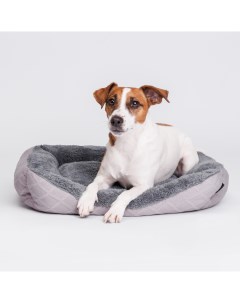 Лежак для собак и кошек 55х45 см серый Petmax