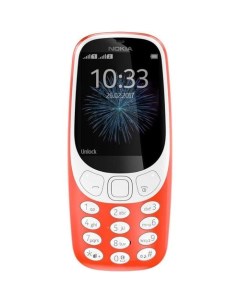 Сотовый телефон 3310 dual sim 2017 красный Nokia