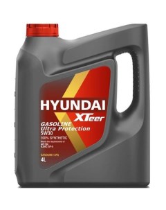 Моторное масло XTeer Gasoline Ultra Protection 5W 30 4л синтетическое Hyundai