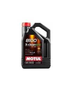 Моторное масло 8100 X clean EFE 5W 30 5л синтетическое Motul