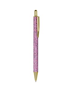 Ручка шариковая автоматическая Pink shimmer 1 0 мм синяя Meshu