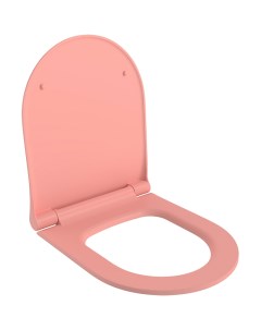 Крышка сиденье тонкое Abner с микролифтом розовый матовый Ambassador