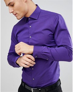 Фиолетовая рубашка зауженного кроя Michael kors